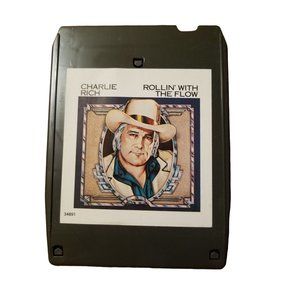 Rare Vintage 8 Track Tape Charlie Rich Rollin' With The Flow 1977 Epic Record